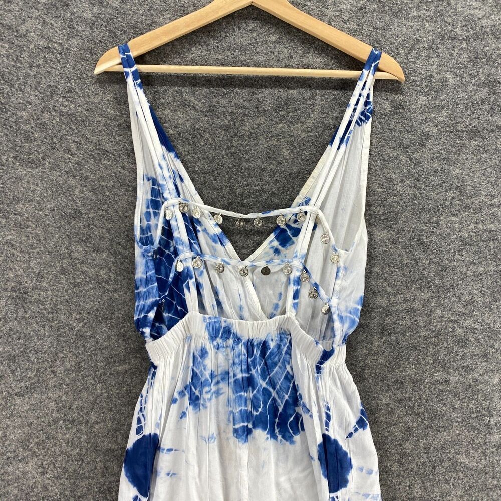 EARTHBOUND Blue and White Tie-Dye Midi Dress - Picture 8 of 13